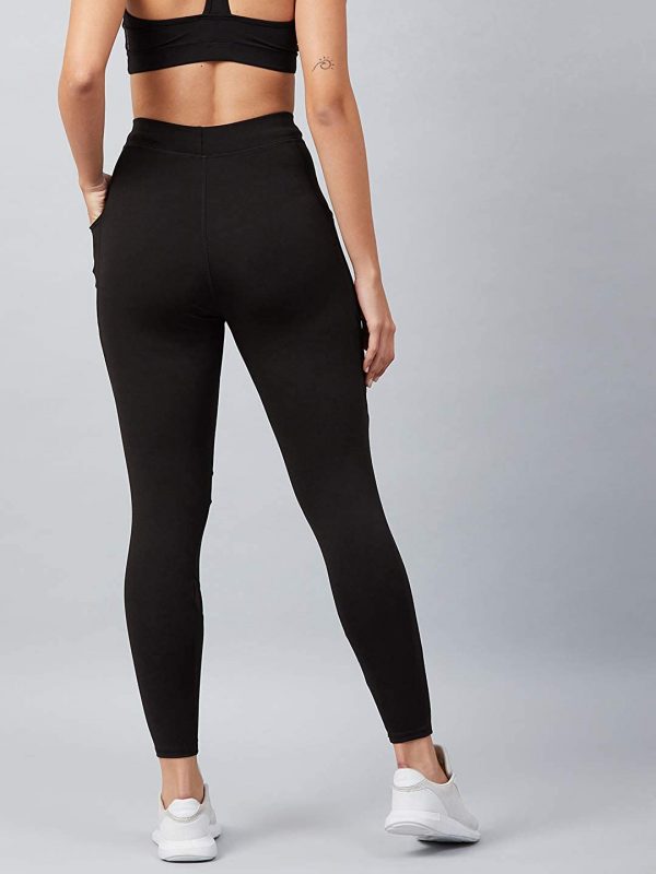 BLINKIN Womens Highwaist Sports Leggings tights with Mesh Side Pockets2670 Ayurveda Yoga World 3