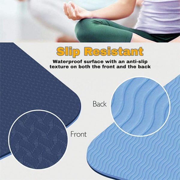Hykes Yoga Mat for Women Men TPE Eco Friendly 6mm thickness Non Slip Classic Pro Exercise Mat for Home Workout Ayurveda Yoga World 2