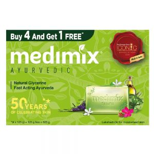 Medimix Ayurvedic Natural Glycerine Bathing Bar 125 g 4 1 Offer Pack Ayurveda Yoga World 3