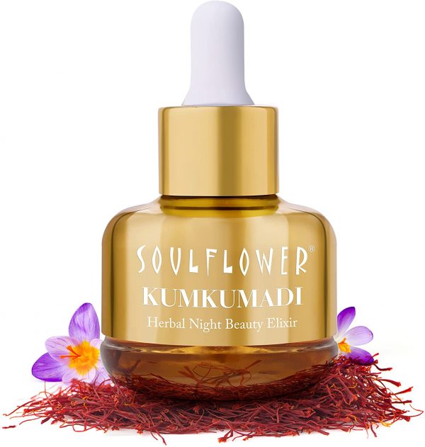 Soulflower Pure Natural Kumkumadi Night Beauty Elixir With Precious Oils Of Saffron Almond Ayurveda Yoga World 1