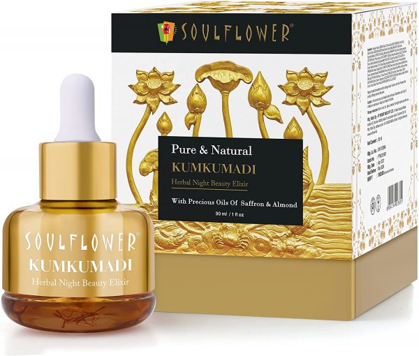 Soulflower Pure Natural Kumkumadi Night Beauty Elixir With Precious Oils Of Saffron Almond Ayurveda Yoga World 2