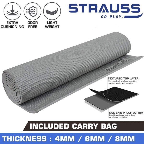 Strauss Anti Skid Yoga Mat Ayurveda Yoga World 2