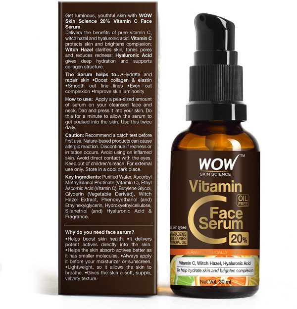 WOW Skin Science Vitamin C Serum Skin Clearing Serum Ayurveda Yoga World 3