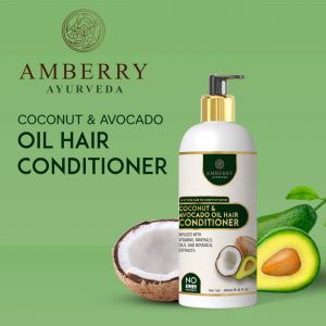 Amberry Ayurveda Avocado Oil and Coconut Milk Conditioner 300ml Ayurveda Yoga World 1