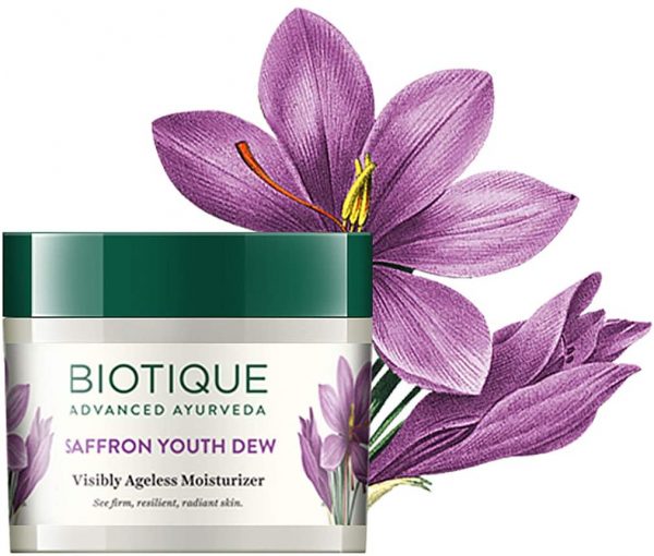 Biotique Bio Saffron Dew Youthful Nourishing Day Cream For All Skin Types 50G Ayurveda Yoga World 1