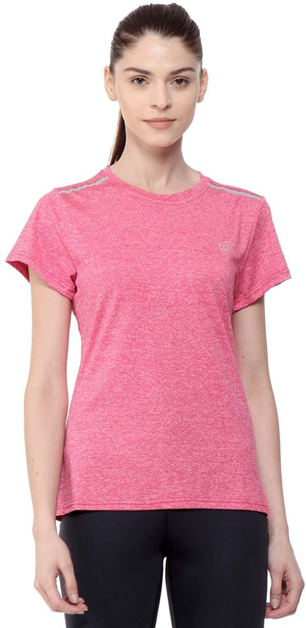 CHKOKKO Womens Round Neck Dry Fit Gym Sports T Shirt Ayurveda Yoga World 2