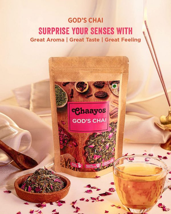 Chaayos Gods Chai Herbal Kangra Green Tea 100g Ayurveda Yoga World 1