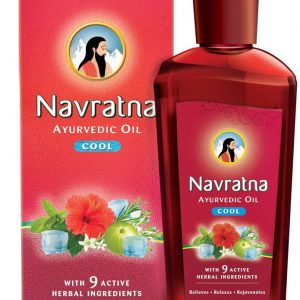 Navratna Ayurvedic cool hair oil with 9 herbal ingredients 300ml Ayurveda Yoga World 1