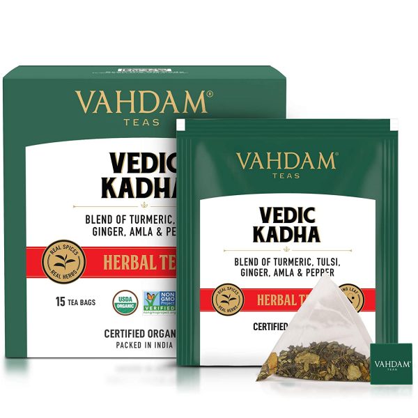 VAHDAM Organic Ayurvedic Kadha Tea 15 TBS Ayurveda Yoga World 2