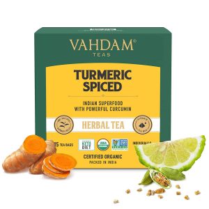 VAHDAM Organic Spiced Turmeric Tea Ayurveda Yoga World 1