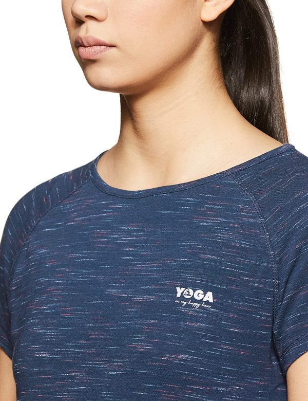 Ayurveda Yoga World Van Heusen Proactive Women Yoga T Shirt Cotton Spandex Polyester 4
