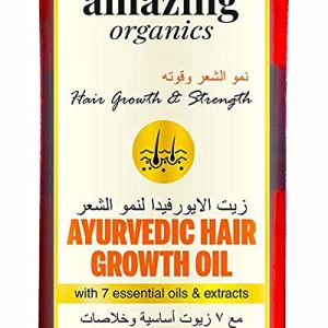 Ayurveda Yoga World Amazing Organics Ayurvedic Hair Oil for Hair Fall Control Shine Naturally 1 2