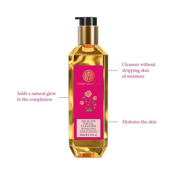 Ayurveda Yoga World Forest Essentials Delicate Facial Cleanser Mashobra Honey Lemon Rosewater 4