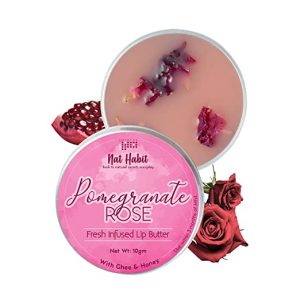 Ayurveda Yoga World Nat Habit Pomegranate Rose Lip Balm for men women 1
