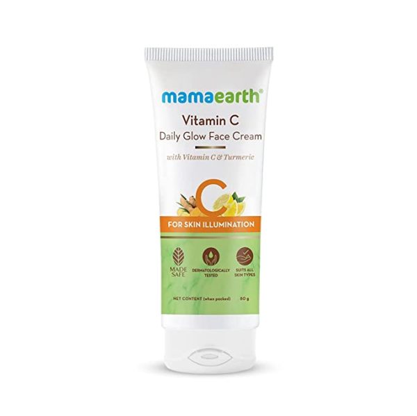 Ayurveda Yoga world Mamaearth Vitamin C Daily Glow Face Cream With Vitamin C Turmeric For Skin Illumination 80 G 2